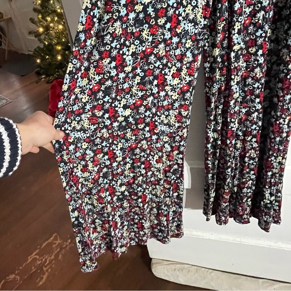 NWT Free People Vibe Check Tie Waist Jumpsuit - Back Ditsy Shell Combo - Picture 6 of 8